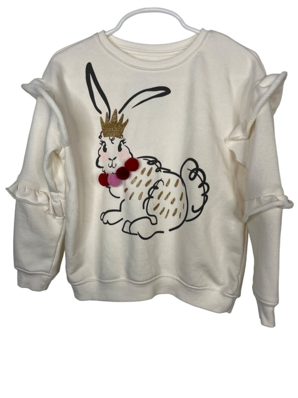 Garanimals Girls 5 Bunny Princess Graphic Sweatshirt Cottagecore Cute Fall